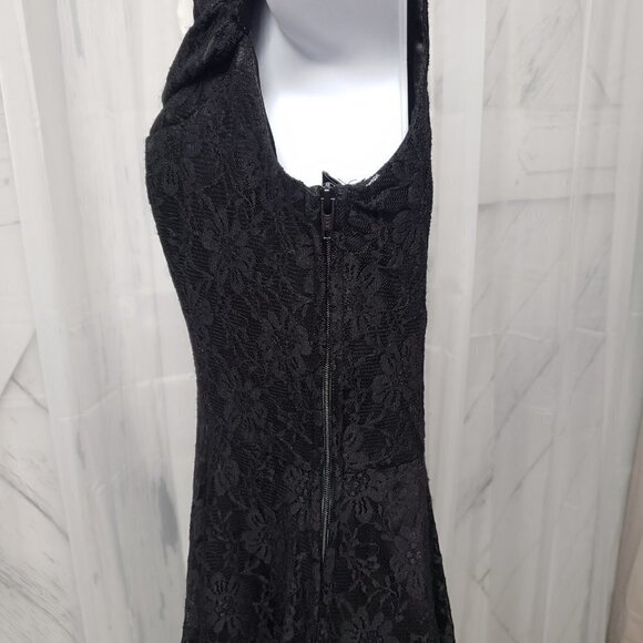 Hot Topic Dress Black Lace Fairy Y2K Goth Witchy WhimsiGoth 4 (XS) NWT - Picture 7 of 14